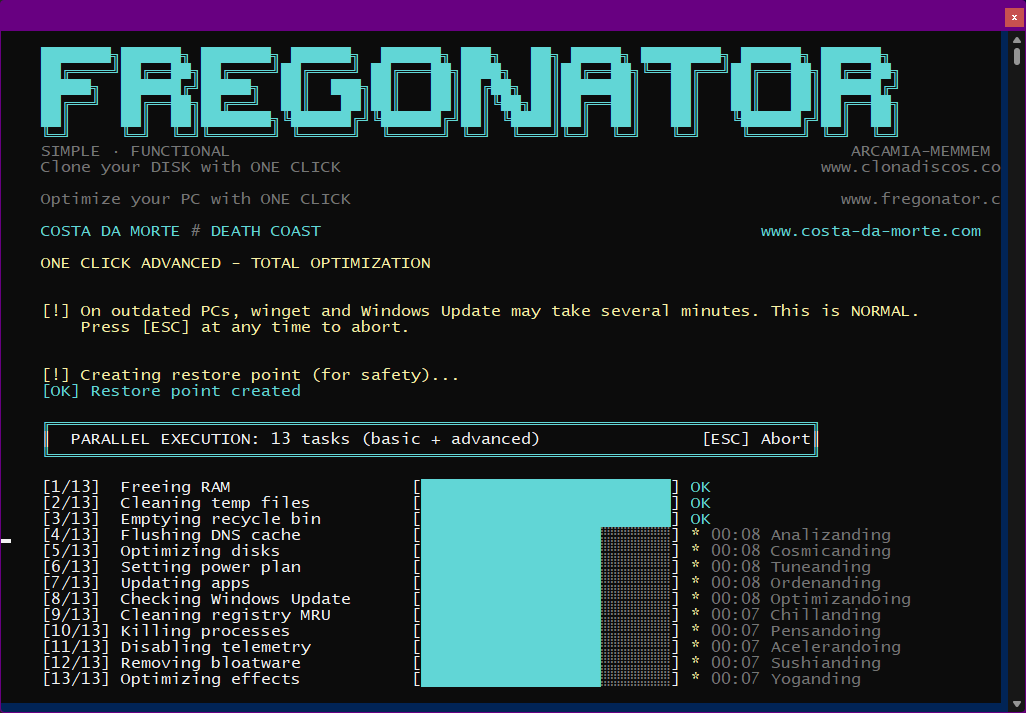 FREGONATOR Terminal Parallel